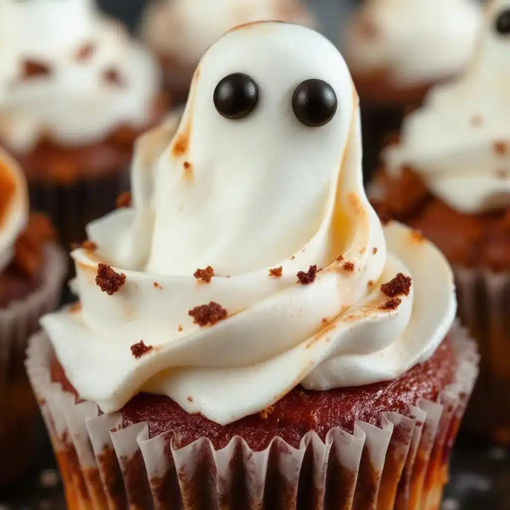 ghost cupcakes marshmallow fondant - featured image