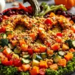 Halloween pumpkin veggie tray - featured image