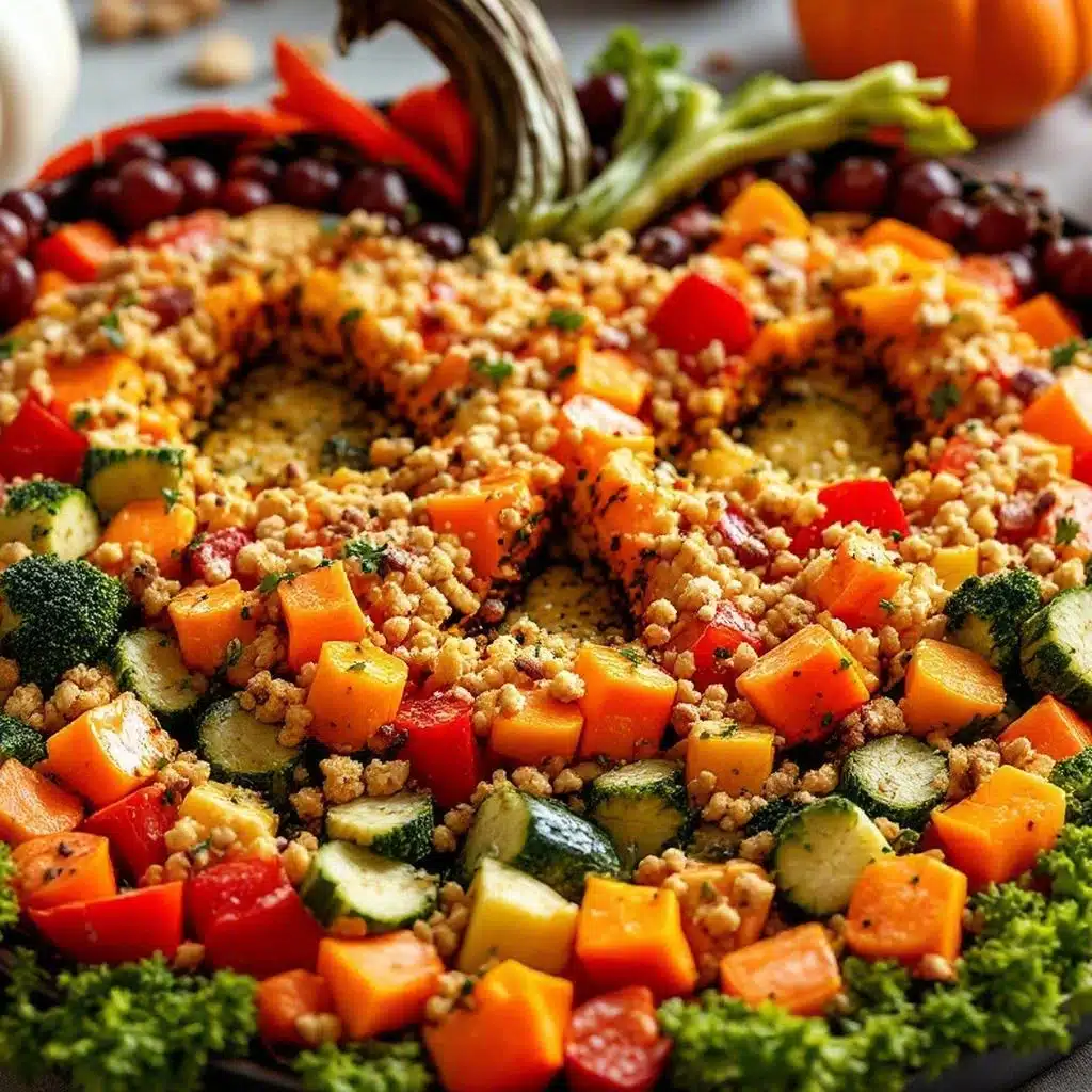 Halloween pumpkin veggie tray - featured image
