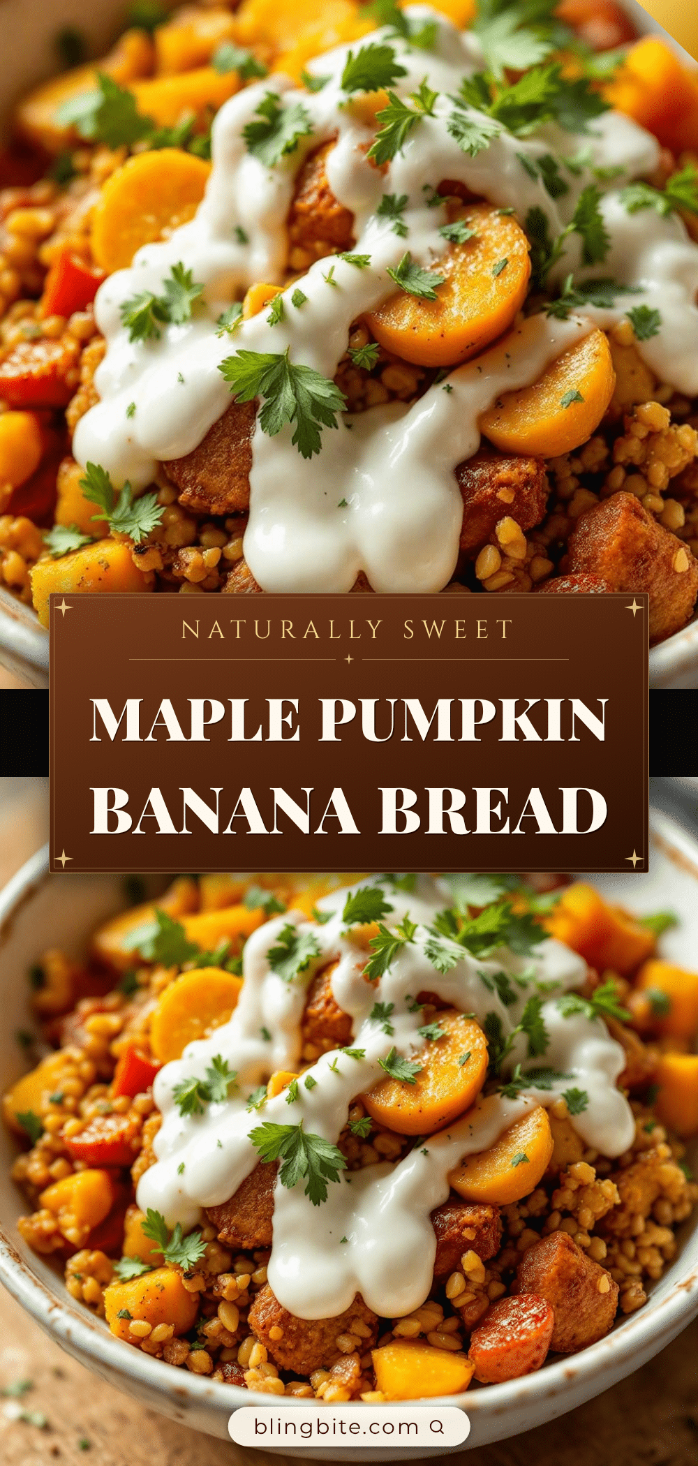 healthy maple pumpkin banana bread recipe