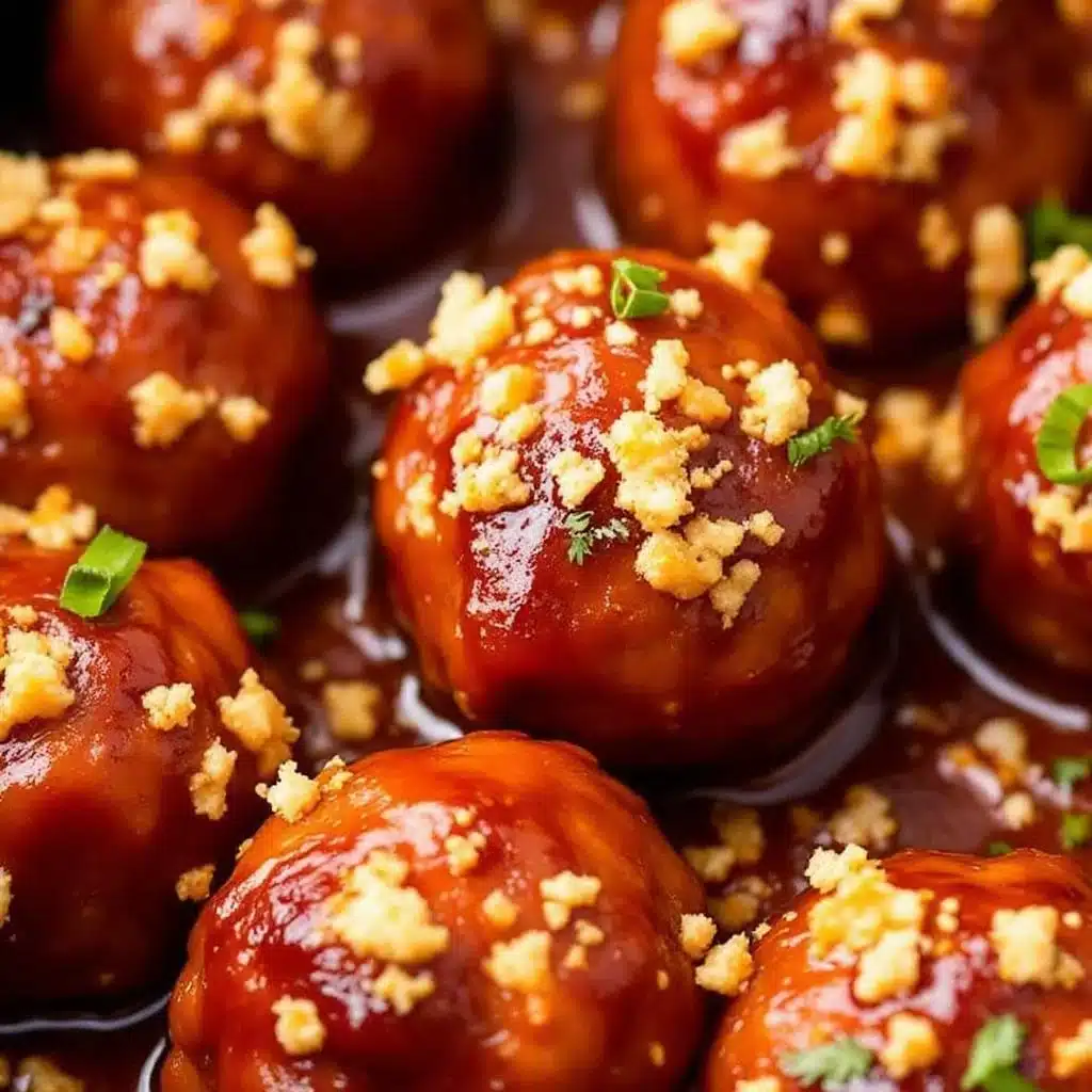 honey bbq meatballs - featured image
