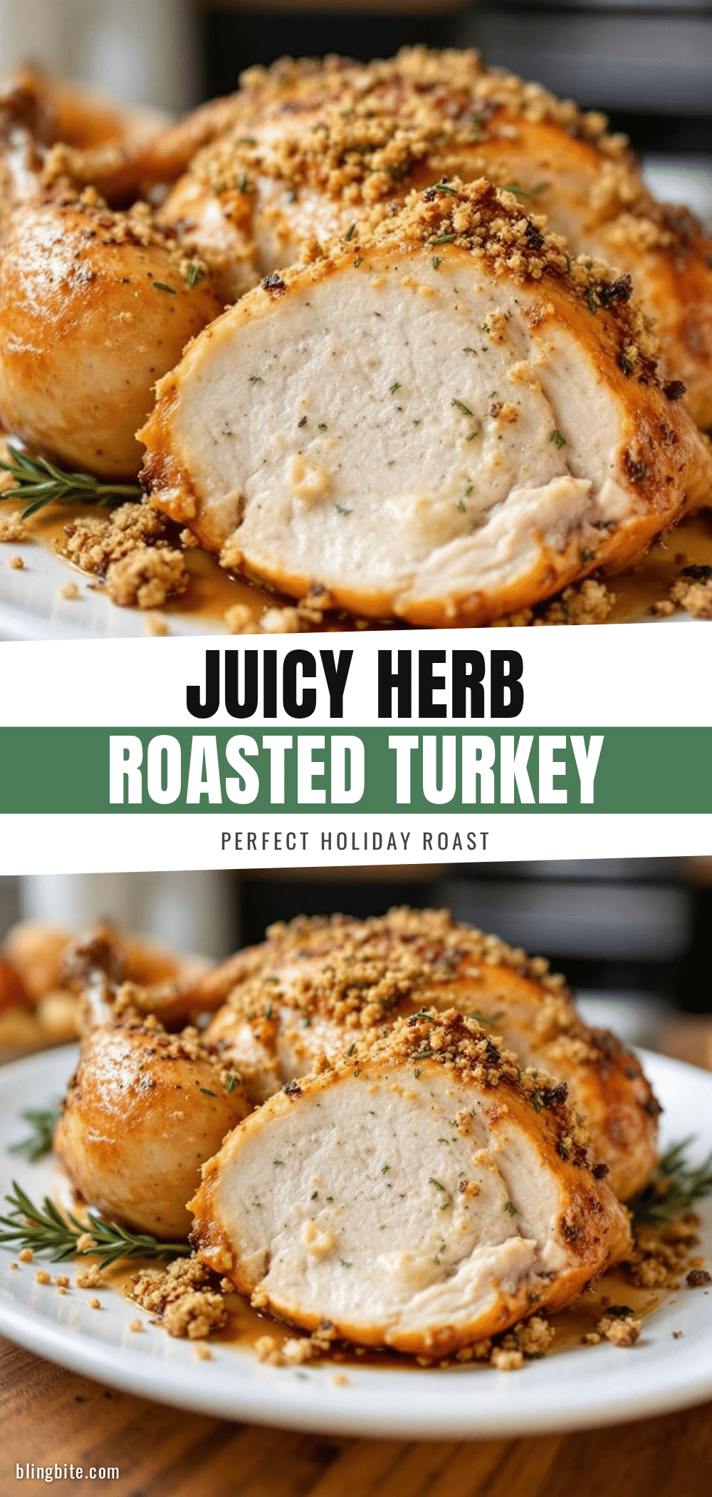 juicy herb butter roasted turkey with garlic recipe