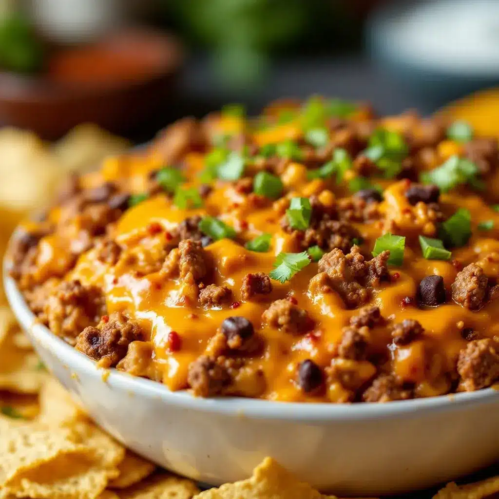 loaded nacho football dip preparation steps