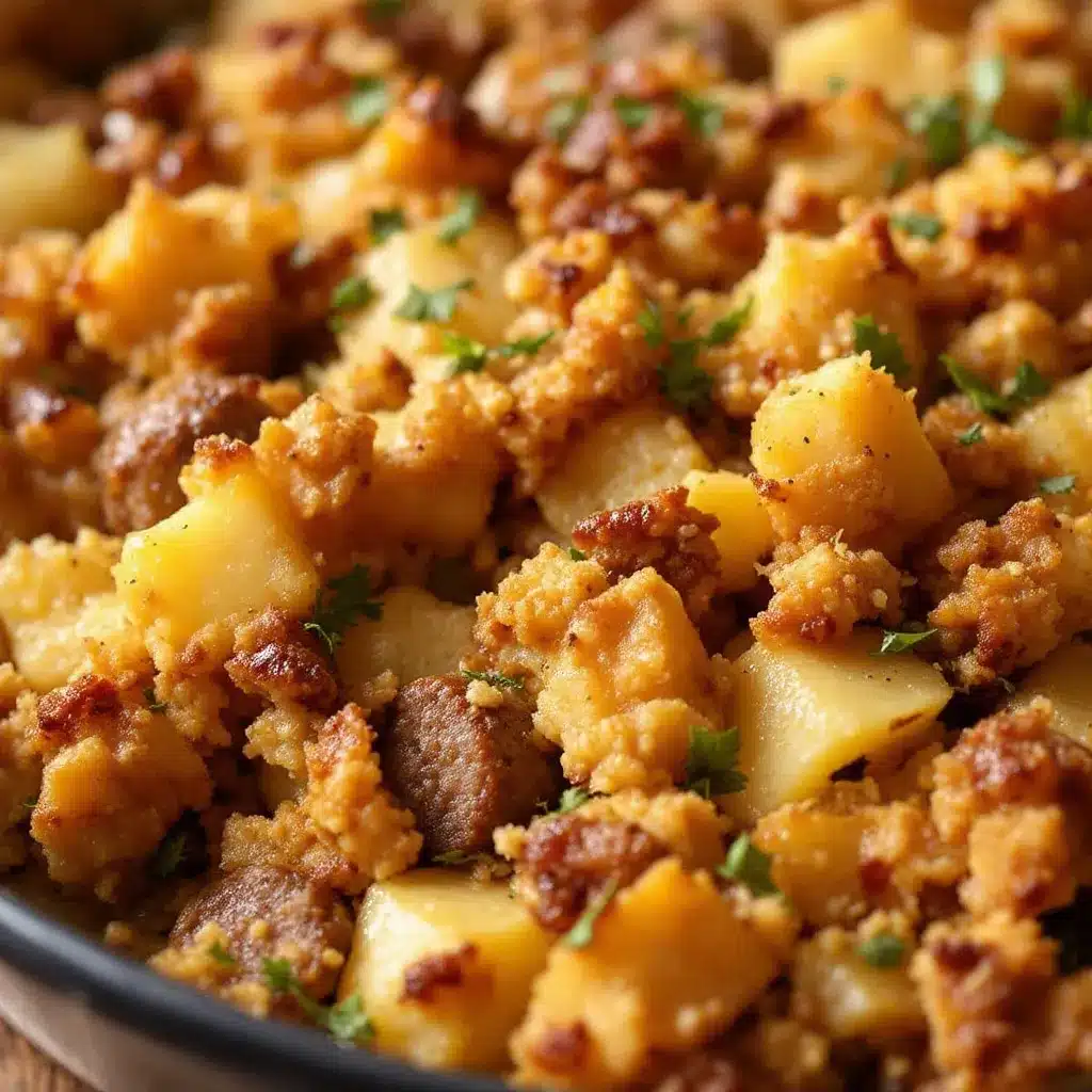 make-ahead sausage sage stuffing preparation steps