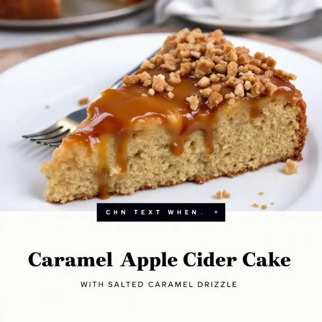 moist caramel apple cider cake preparation steps