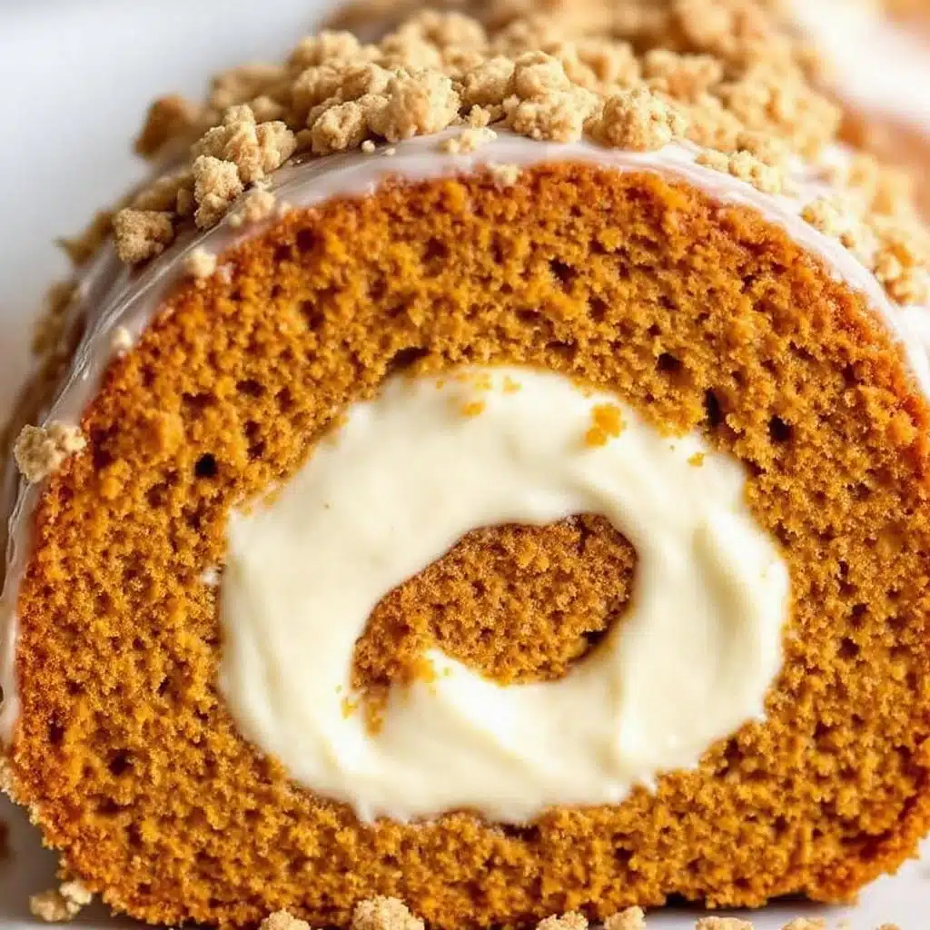 moist pumpkin cake roll - featured image