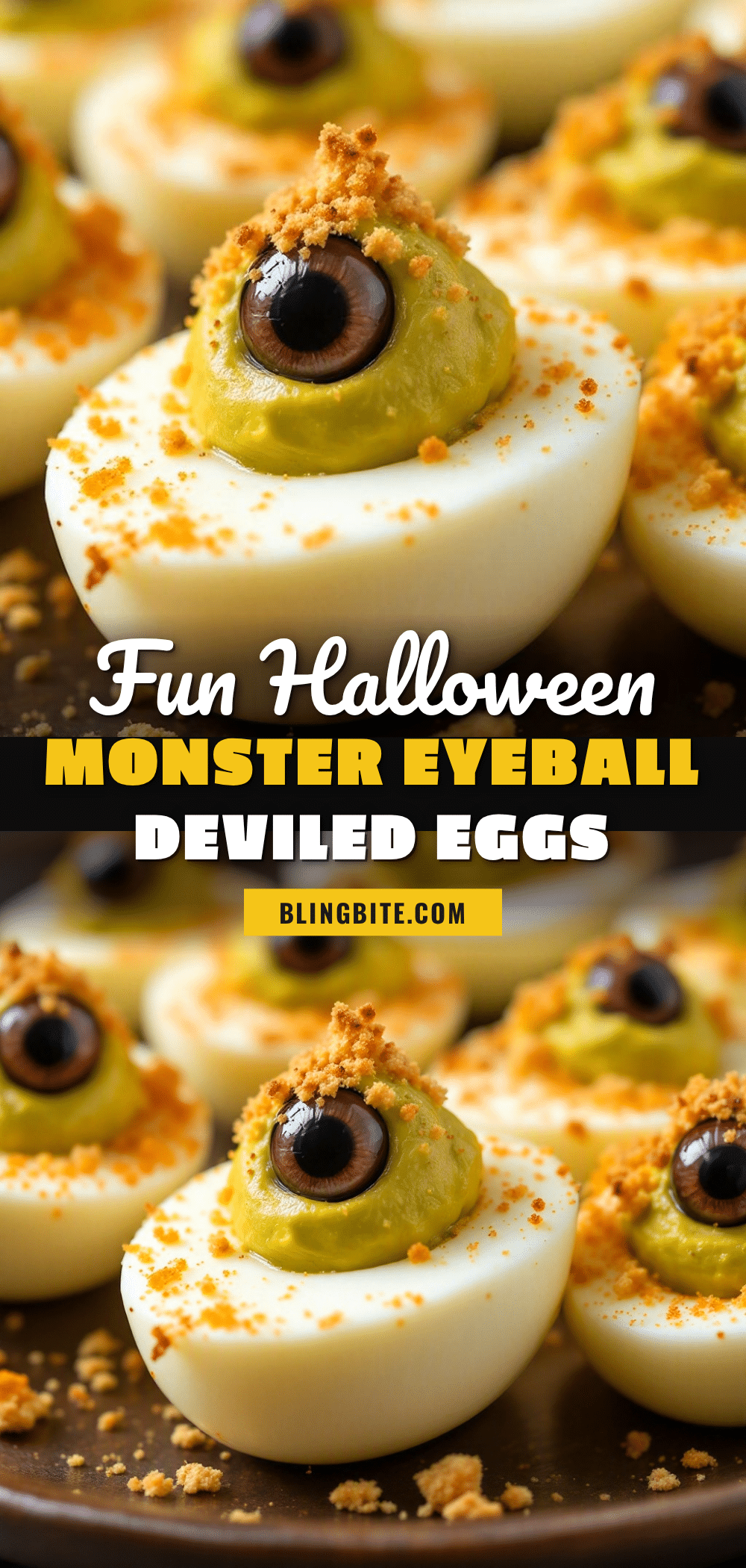 monster eyeball deviled eggs recipe