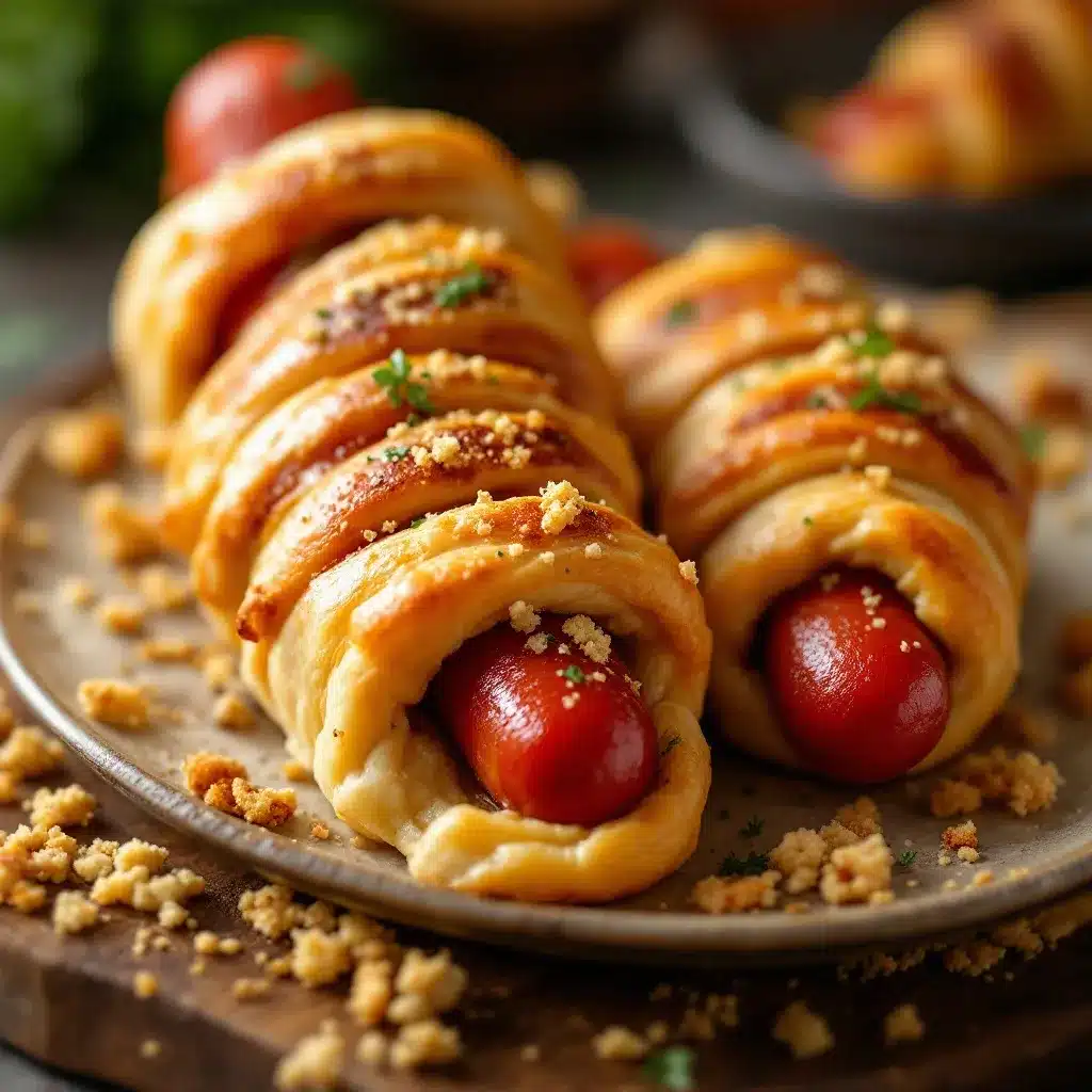mummy hot dogs preparation steps