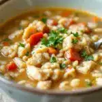 panera copycat chicken and wild rice soup - featured image