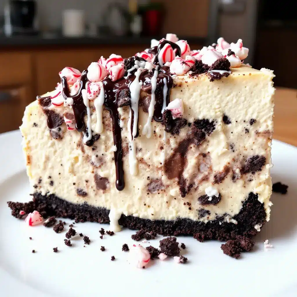 peppermint bark cheesecake preparation steps