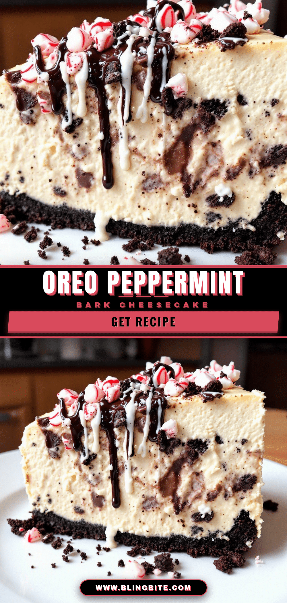 peppermint bark cheesecake recipe