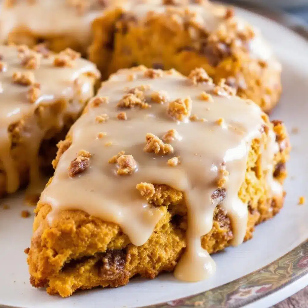 perfect pumpkin scones with maple glaze preparation steps