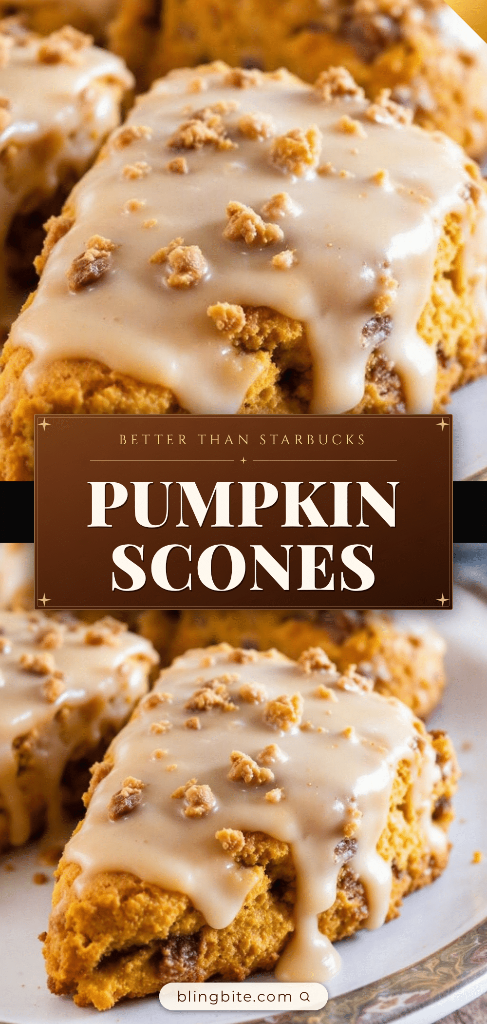 perfect pumpkin scones with maple glaze recipe