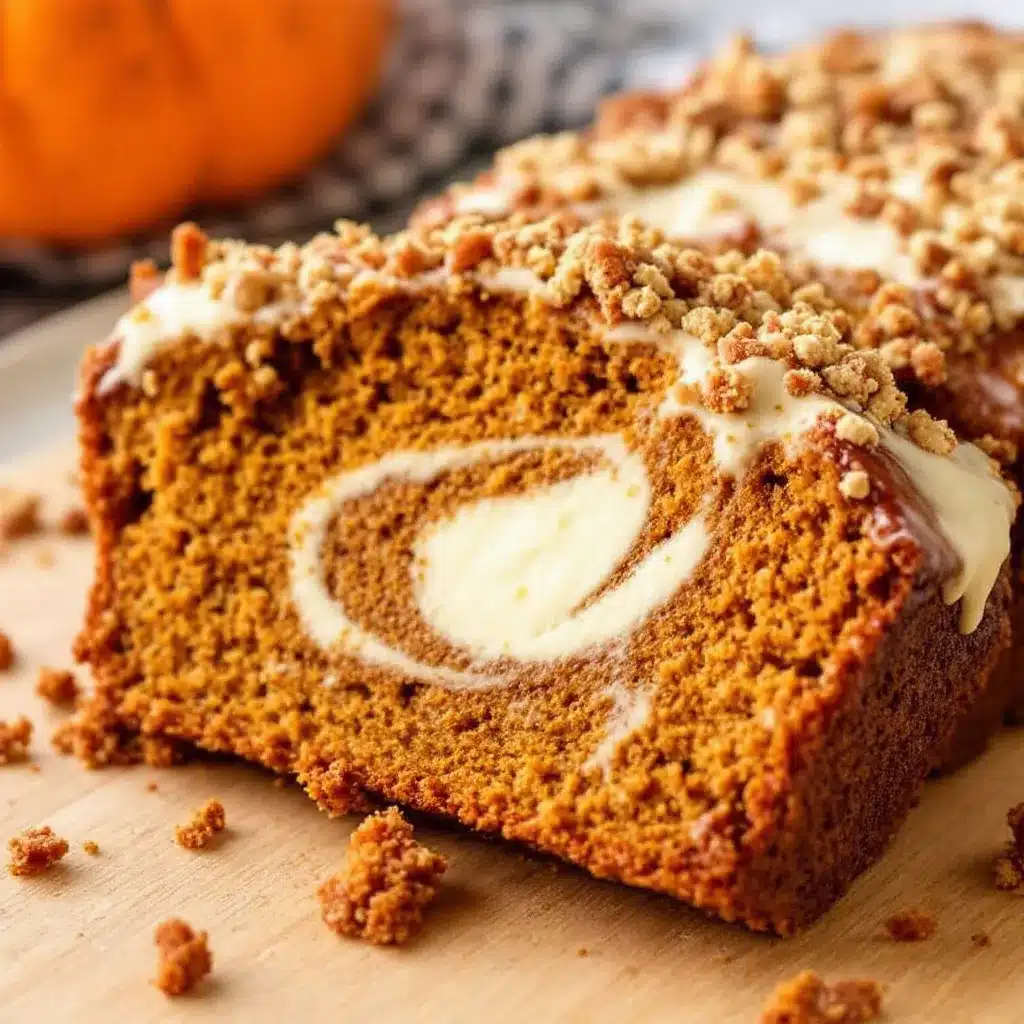 pumpkin bread with cream cheese swirl preparation steps
