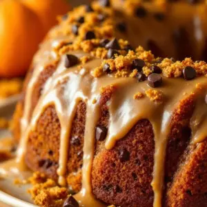 pumpkin chocolate chip bundt cake - featured image