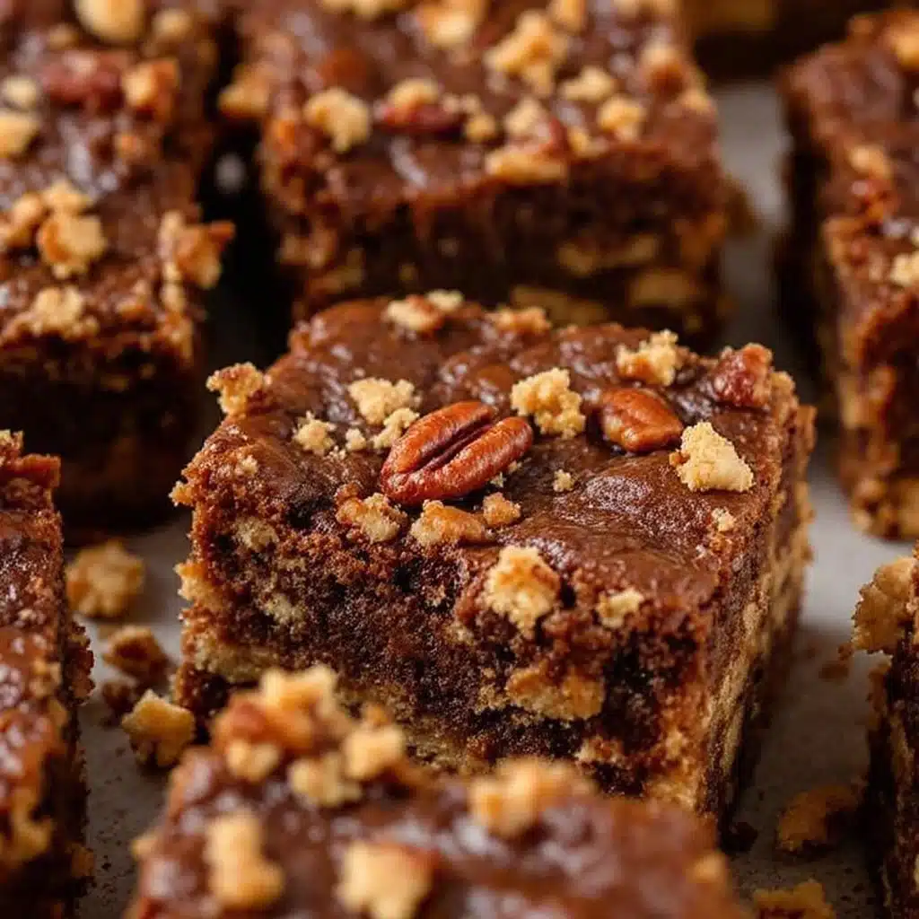 Rich Maple Bourbon Pecan Pie Brownies - featured image