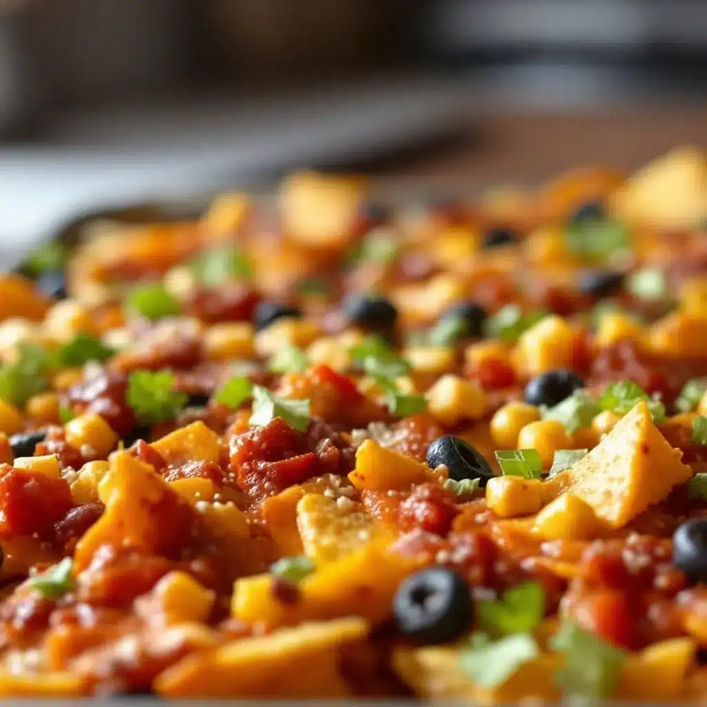 sheet pan nachos - featured image