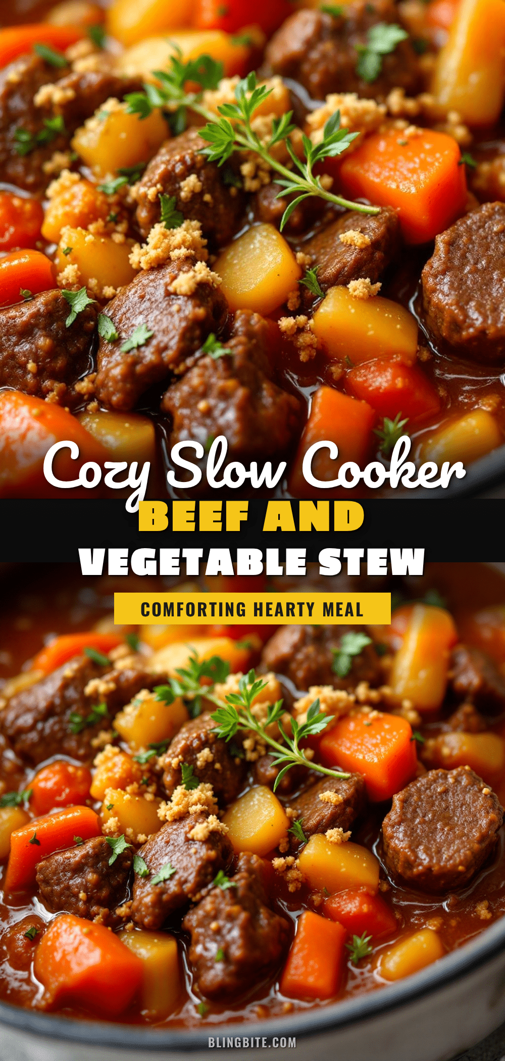slow cooker beef and vegetable stew recipe