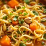 slow cooker chicken noodle soup - featured image