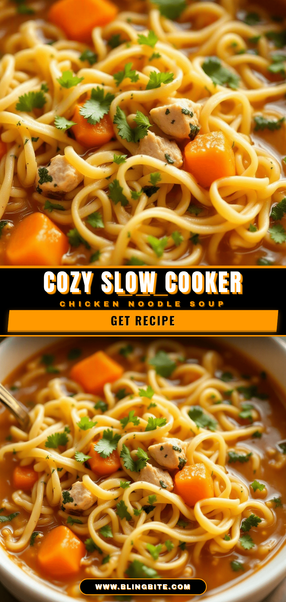 slow cooker chicken noodle soup recipe