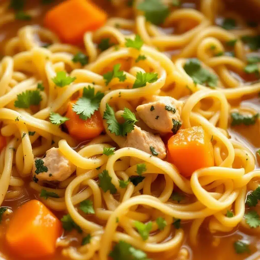 slow cooker chicken noodle soup - featured image