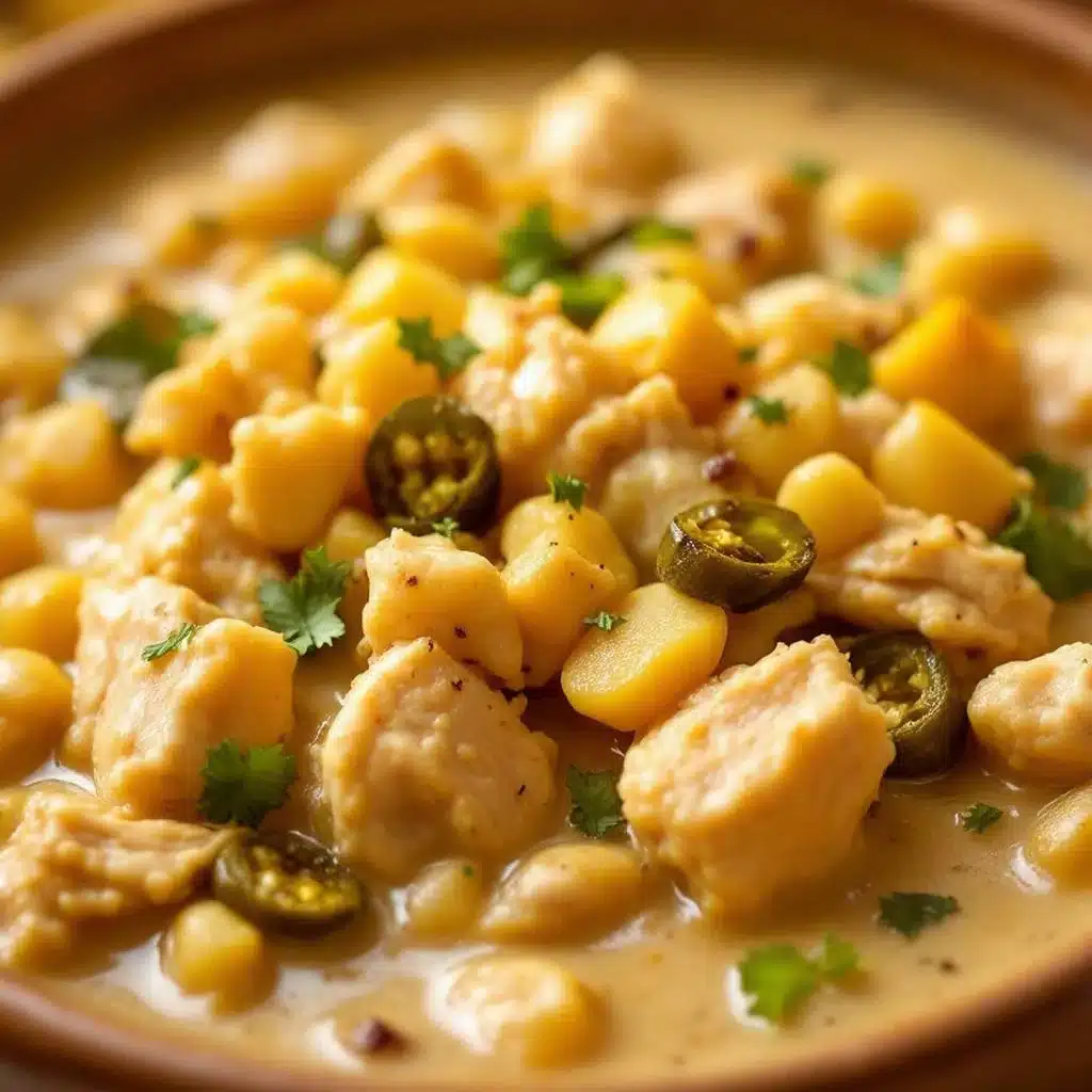 slow cooker white chicken chili - featured image