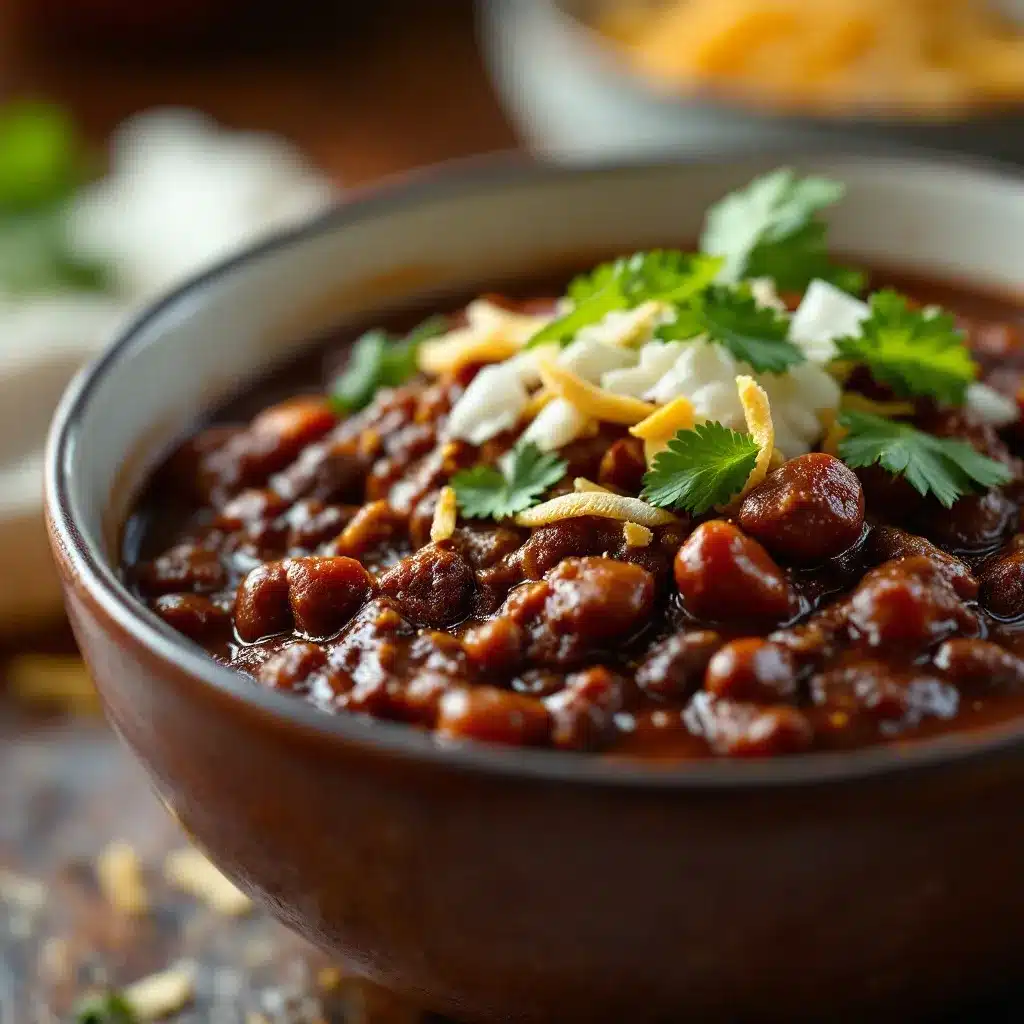 smoky chipotle chili with dark chocolate preparation steps