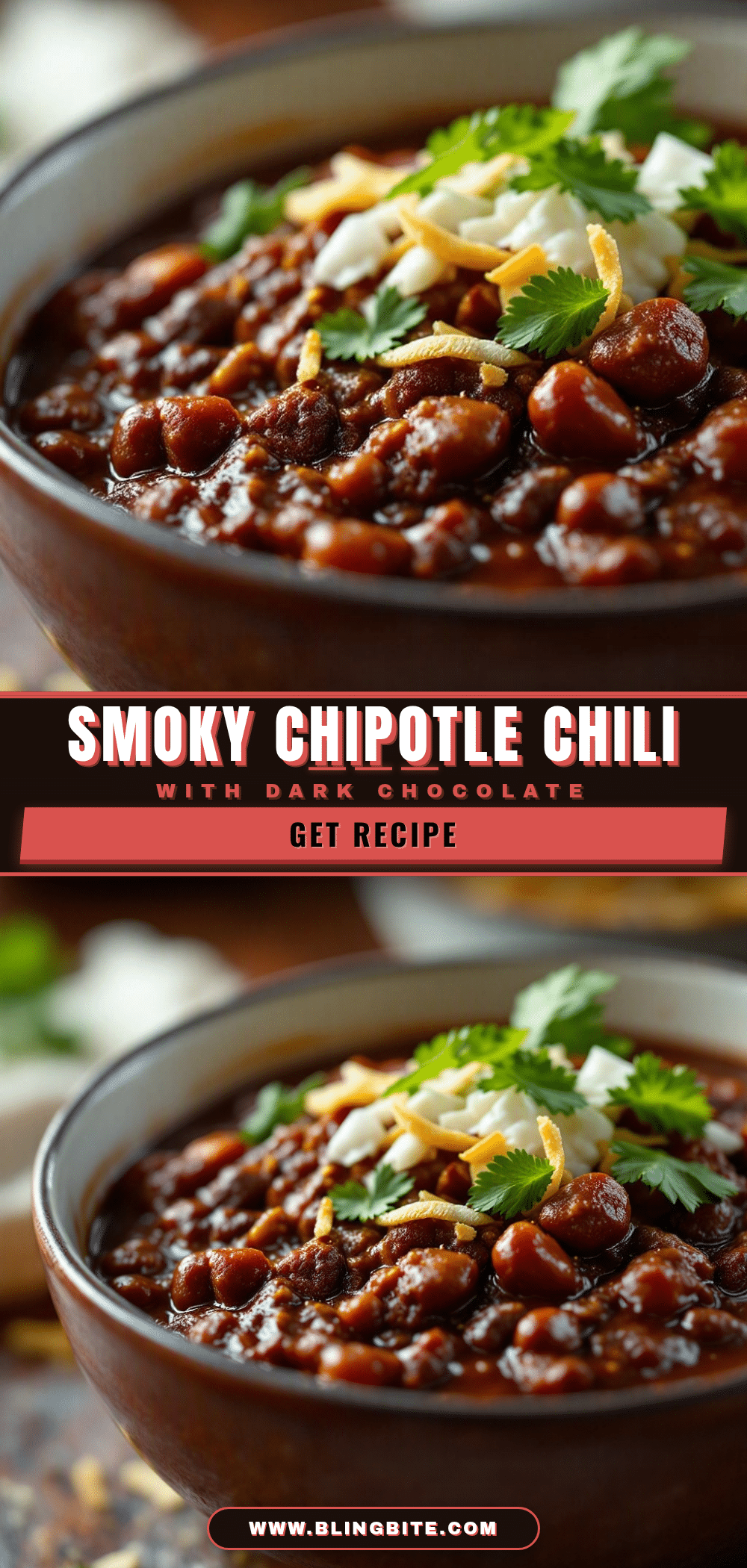 smoky chipotle chili with dark chocolate recipe