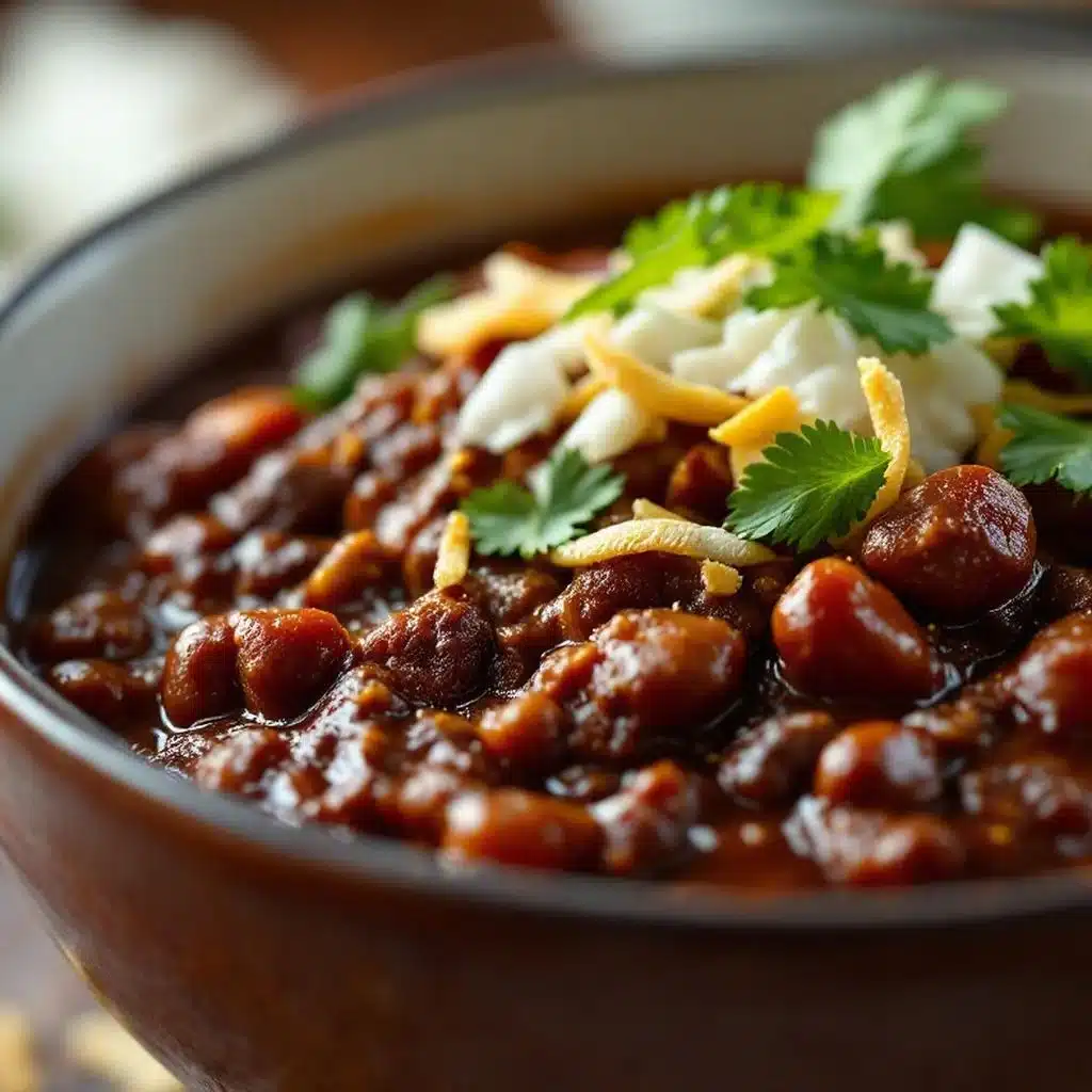 smoky chipotle chili with dark chocolate - featured image