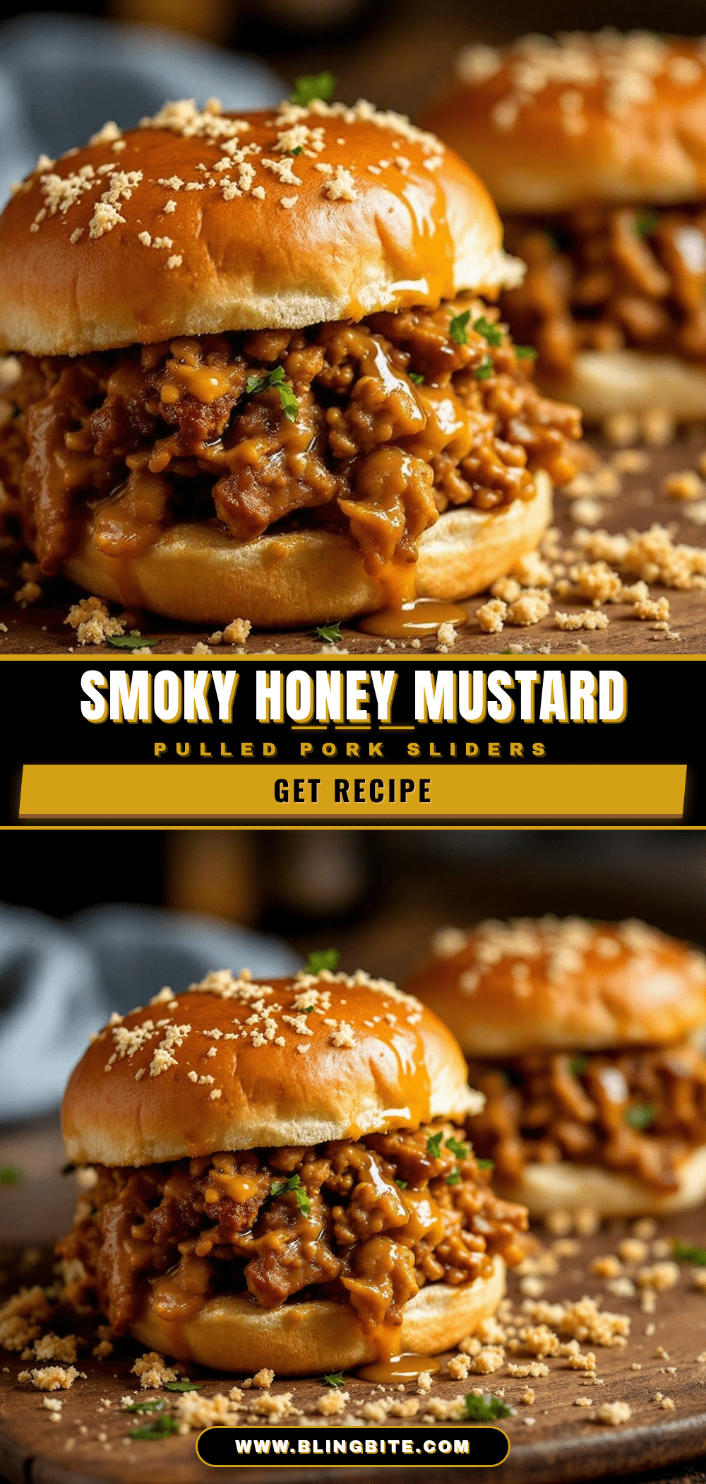 smoky honey mustard pulled pork sliders recipe
