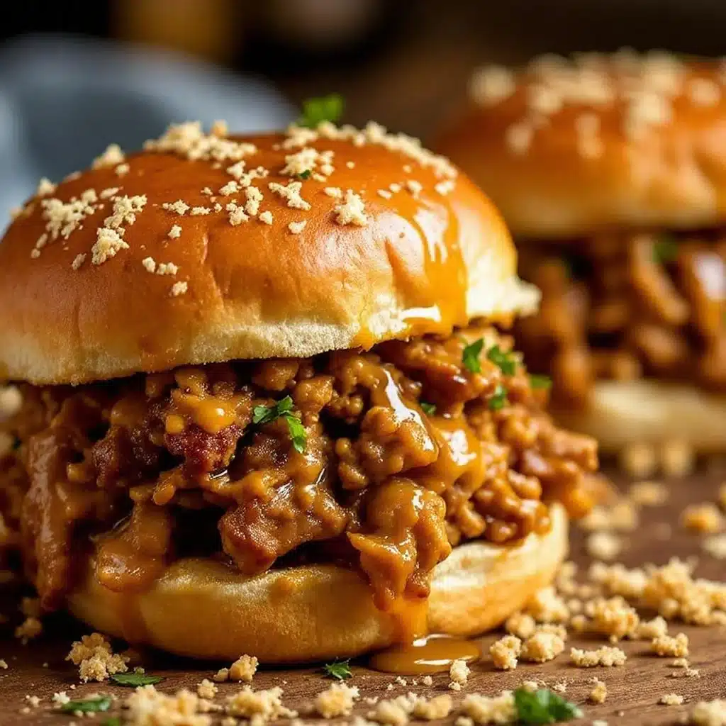 smoky honey mustard pulled pork sliders - featured image