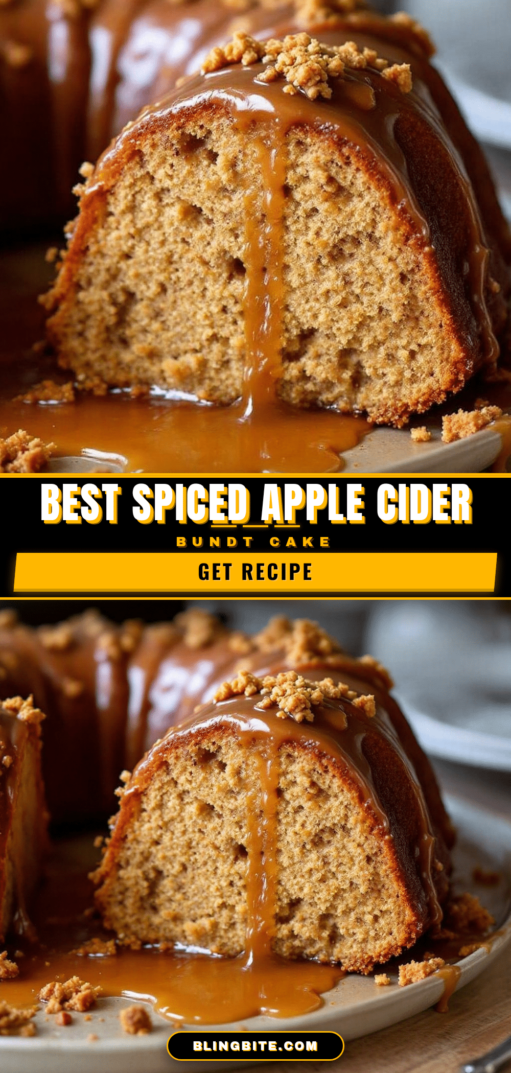 spiced apple cider bundt cake recipe