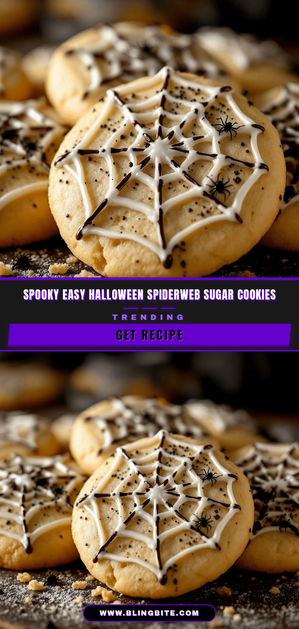 spooky easy halloween spiderweb sugar cookies recipe