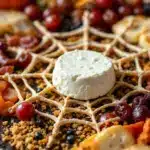 Spooky Halloween Charcuterie Spider Web Board - featured image