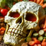 spooky halloween veggie tray - featured image