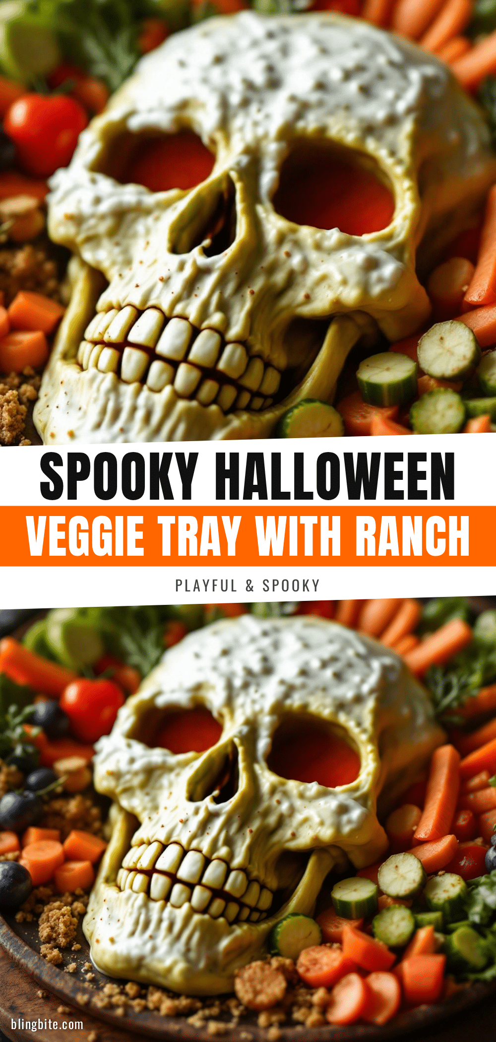 spooky halloween veggie tray recipe