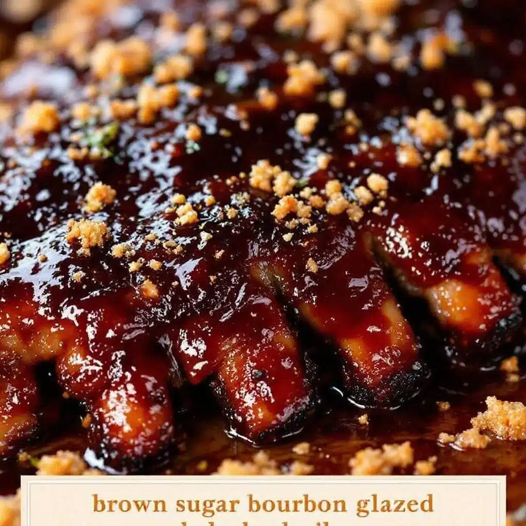 Tender Brown Sugar Bourbon Ribs - featured image