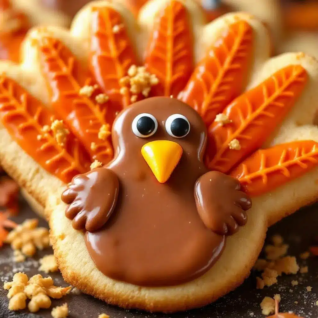 Thanksgiving turkey hand sugar cookies - featured image