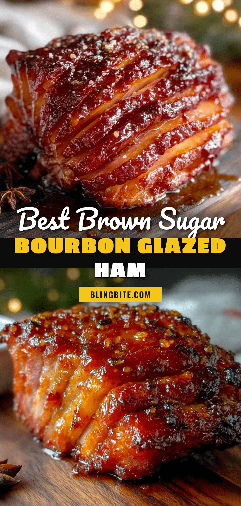 brown sugar bourbon glazed ham recipe