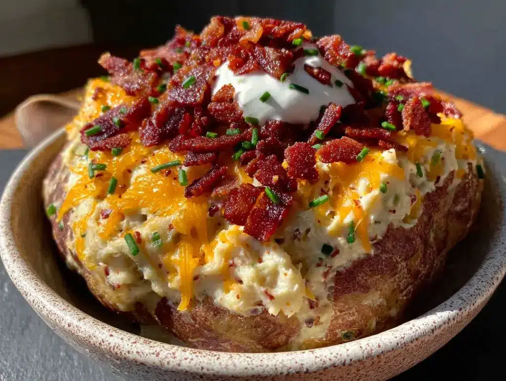 crockpot loaded baked potato soup - featured image
