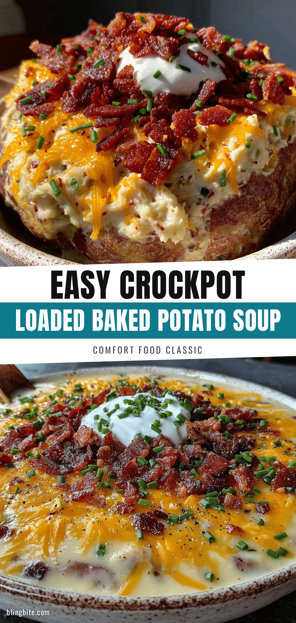 crockpot loaded baked potato soup recipe