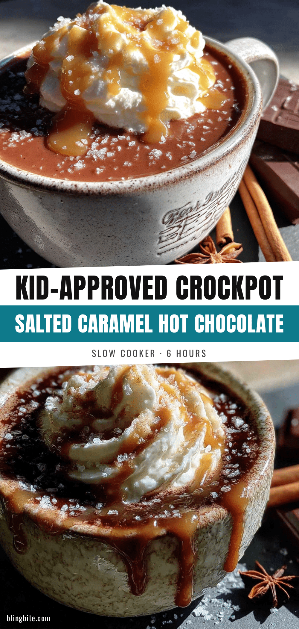 crockpot salted caramel hot chocolate recipe