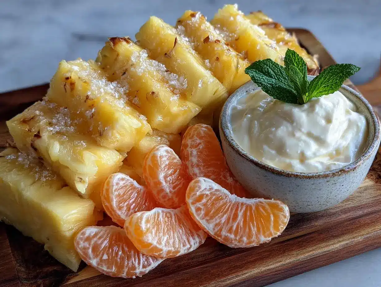 fresh candy corn fruit tray preparation steps