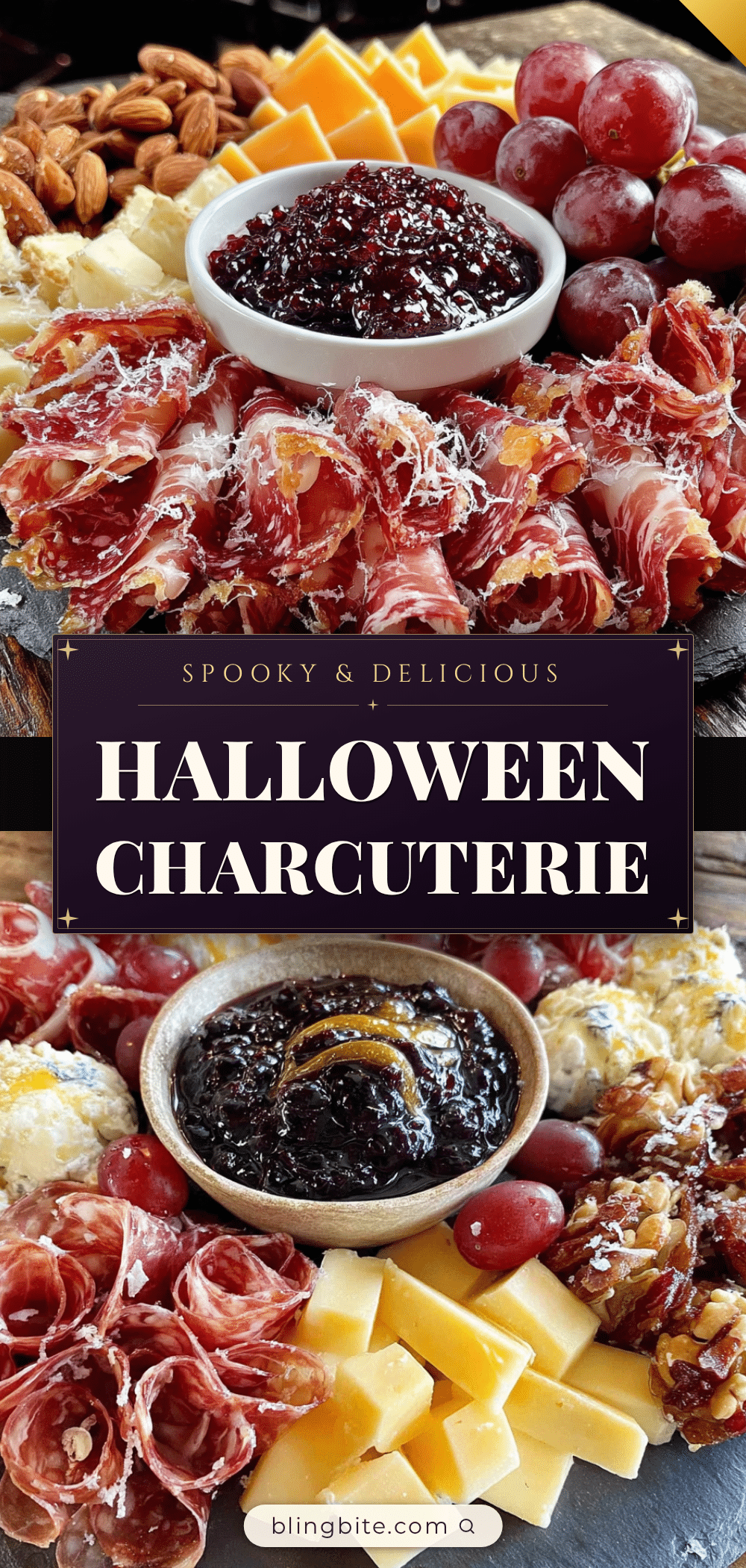 halloween spider web charcuterie board recipe