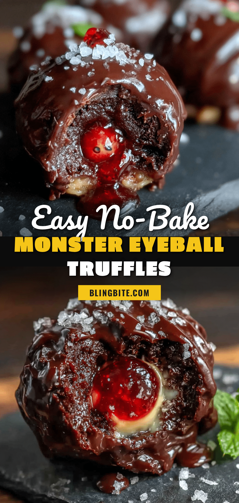 No-Bake Monster Eyeball Truffles recipe