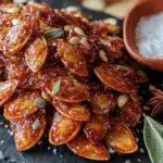 spiced maple roasted pumpkin seeds - featured image