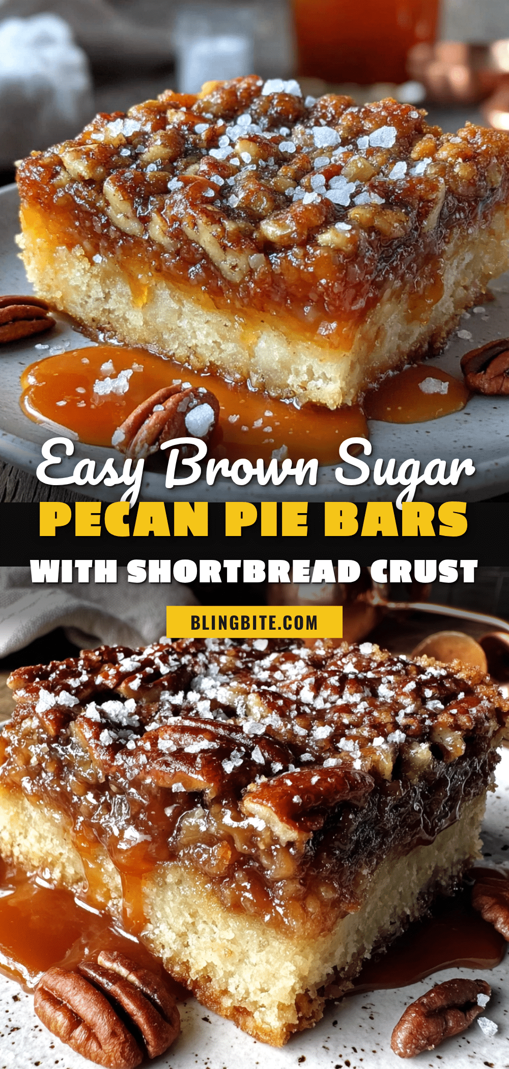 brown sugar pecan pie bars recipe