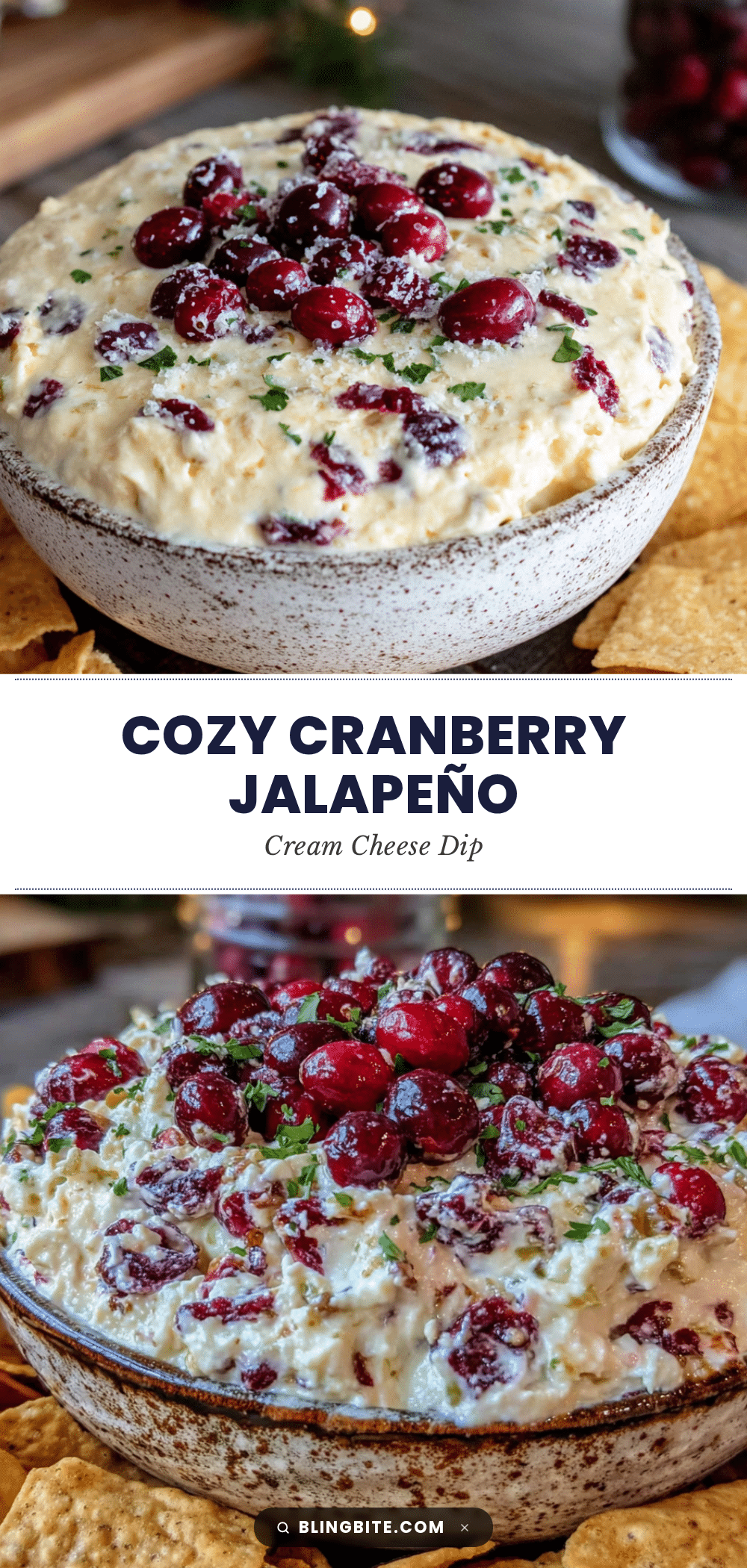 cranberry jalapeño cream cheese dip recipe
