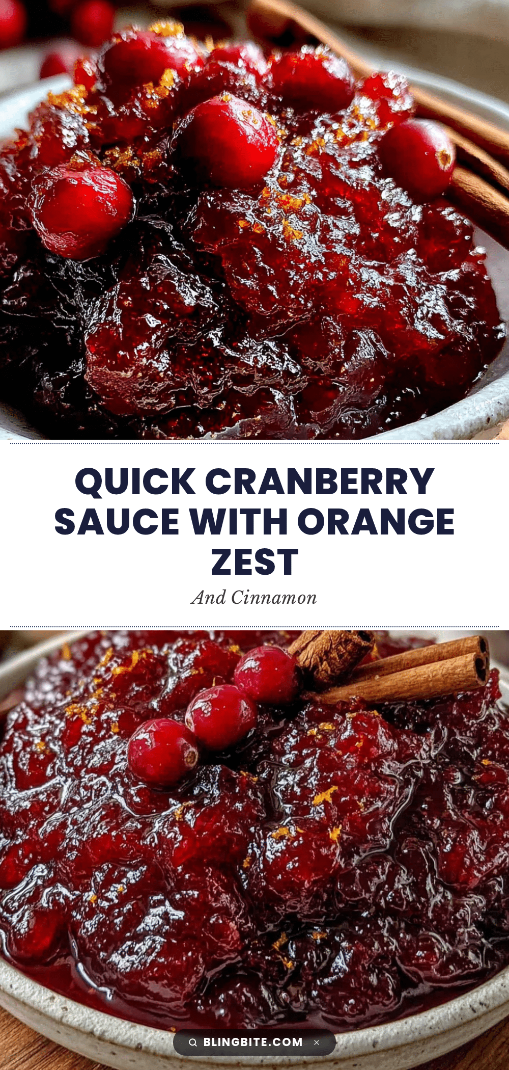 cranberry orange sauce with cinnamon recipe