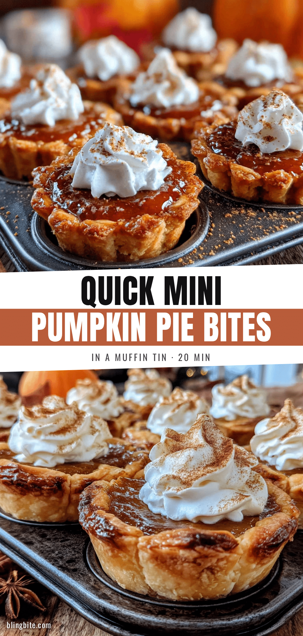 mini pumpkin pie bites recipe